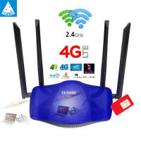 4G CPE เราเตอร์ ใส่ซิมปล่อย WiFi รองรับ 3G+4G ทุกเครือข่าย 4G CPE Wireless Router 4 External High Gain Antennas Melon LT21J