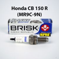 หัวเทียน BRISK X-Line 4 เขี้ยว แกนเงิน Honda CB 150 R (MR9C-9N) Spark Plug (8X21ROA) รองรับทุกน้ำมัน Made in EU