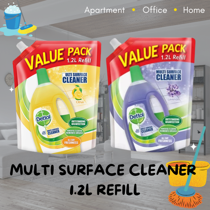 Dettol Multi Surface Cleaner 1.2 Litre Refill Value Pack Lazada