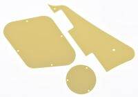 KAISH Cream 1 Ply LP Pickguard &amp; Back Plate Switch Cavity Covers for LP