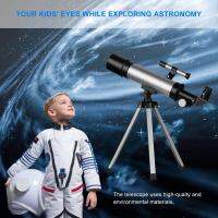 ชุดกล้องทรรศน์ดาราศาสตร์แบบพกพา Kids HD Zooming Stargazing Monocular Gifts