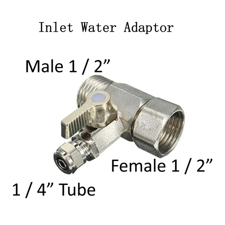 Water Purifier Hand Valve Adaptor Watering Hose Tube Connector RO Pipe