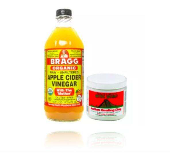 Bragg Apple Cider Vinegar 473ml with Aztec Secret Indian Healing Clay