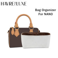 กระเป๋า HAVREDELUXE ออแกไนเซอร์สำหรับ Lv New Nano Speedy Bag Ultra-Light Liner Bag Storage Bag Middle Bag Compartment