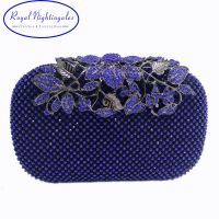 【YD】 New Red/Royal Evening and Clutches with Flowers for Womens Wedding Prom