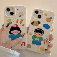 เคสสำหรับ iPhone 15 14 13 12 11 Pro Max X XR Xs Max 8 7 Plus SE 2020การ์ตูนน่ารักแบรนด์สัตว์ IMD กันกระแทกเคสโทรศัพท์ฝาครอบป้องกันนิ่มใส