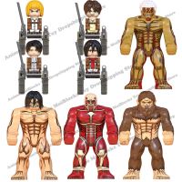 WM Blocks WM6148 Attack On Titan Anime Cartoon Bricks Mini Action Toy Figures Building Blocks Erem Jaeger Armin Levi Mikasa Doll