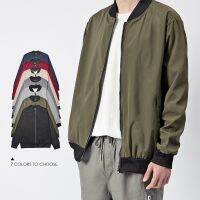 er Jacket for Men with Zipper Plain Trendy Tops Casual Korean Top Uni Motorcycle