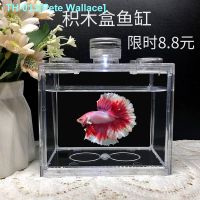 ► Thailand betta fish small dormitory micro miniature landscape landscape ecological special acrylic product wooden fish cylinder