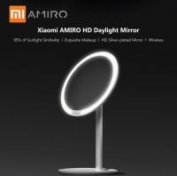 AMIRO Mini Rechargable LED Makeup Mirror กระจกตั้งโต๊ะสำหรับแต่งหน้า มีไฟ LED แบตเตอรี่ในตัว ใช้งานไร้สาย