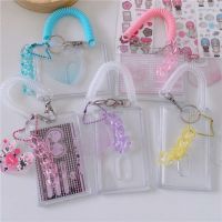 Transparent Card Holder Kpop DIY Card Holders Acrylic Protective Case Pendant Work Bus Bank Photocard Holder ID Card Holder