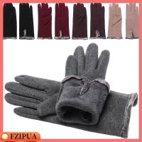 FZIPUA Graceful Full Finger Thicken Winter Warm Skiing Gloves Driving Mittens Touch Screen Gloves Plus Velvet