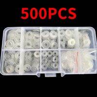 500PCS PVC Washers M3 M4 M5 M6 Soft/Hard Plastic Gasket Transparent Insulation Flat Paded For Screws Assortment Kits