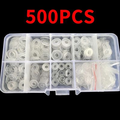 500PCS PVC Washers M3 M4 M5 M6 Soft/Hard Plastic Gasket Transparent Insulation Flat Paded For Screws Assortment Kits