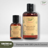 แชมพูกัญชง ลดผมขาดหลุดร่วง ผมหอมสดชื่น Shampoo With CBD Lime &amp; Coconut