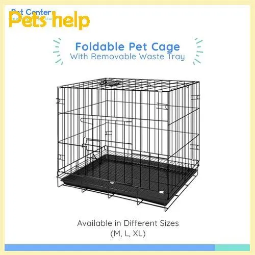 Pet Center Heavy Duty Collapsible Foldable Pet Cage Dog Cat Free ...