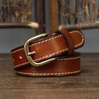 2.8cm Width Women Belt Designer Female Belt Genuine Leather Belts Cowskin Strap Pin Buckle Belts Fancy Vintage for Jeans