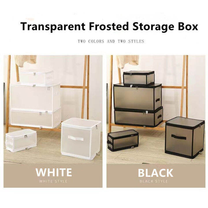 Large Capacity Folding Bedroom Storage Box Waterproof Transparent