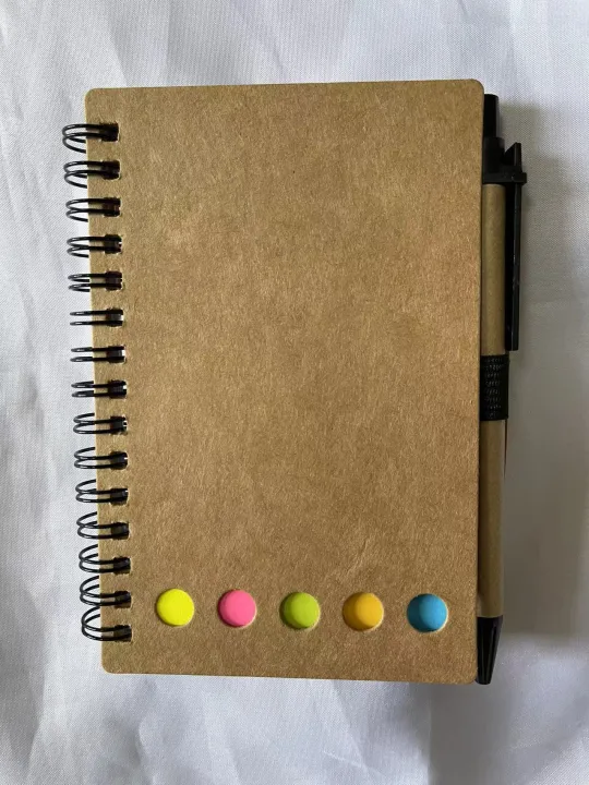 business packet note pad book w/ pen color stright 15x11.5x1cm Lazada PH