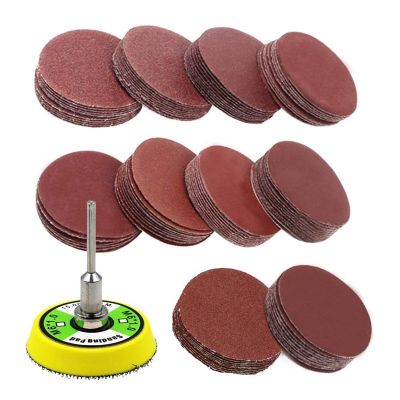201Pcs Set 2 Inch Sanding Discs Pad Kit For Drill Grinder Rotary Tools With Backer Plate 60-2000 Grit Sandpapers