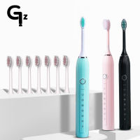 GeZhou Sonic แปรงสีฟันไฟฟ้าแบบชาร์จ IPX7 แปรงสีฟันกันน้ำสำหรับเด็ก 18 โหมดแปรงสีฟันเดินทาง 16 หัวแปรง-Soneye