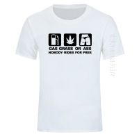 New GASS GRASS ASS JDM Funny O Neck T Shirt Men Funny Tshirt Man Oversized 100% Cotton T-Shirt Tees Tops Clothing