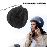 Helmet Bag Plush Soft Drawstring Pocket Dust Proof Good Toughness Full Half Helmet Storage Bag For Motorcycle Cycling Scooter Pipe Fittings Accessorie