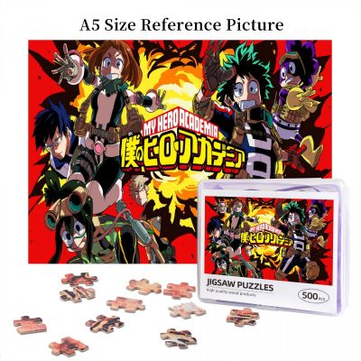 My Hero Academia (2) Wooden Jigsaw Puzzle 500 Pieces Educational Toy Painting Art Decor Decompression toys 500pcs