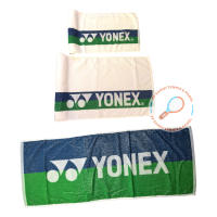 ✨ห้ามพลาด! ผ้าเช็ดตัว เทนนิส tennis towel  ลายคาดสีคลาสสิค เขียวน้ำเงิน ของแท้ พร้อมส่ง สุดว้าว ผ้าเช็ดตัวใหญ่