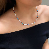 wallah studio : red and blue necklace