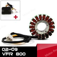 สำหรับ Honda VFR800 2002-2009เครื่องยนต์ Stator Coil และตัวควบคุมแรงดันไฟฟ้าชุดรถจักรยานยนต์ Rectifier VFR 800 2004 2005 2006 2007 2008