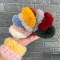 【CW】 Korea Imitation Fur Hair Soft and Color Rope Rubber Band Accessories