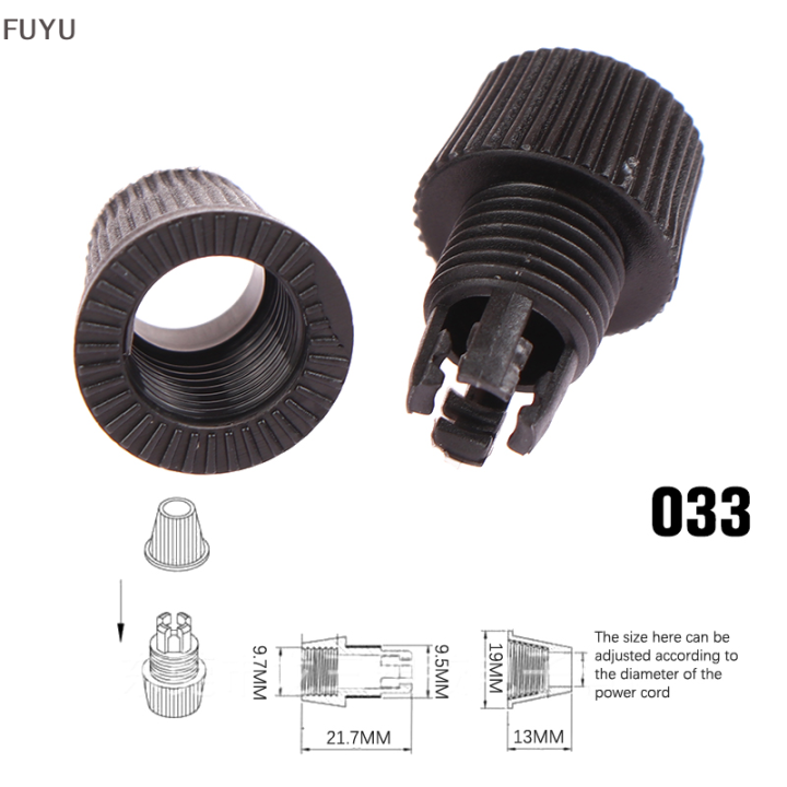 fuyu-20pcs-033-006สายเคเบิ้ลพลาสติก-reliefs-wire-clamp-ชาย-m10สายเกลียว-grips-สำหรับจี้อุปกรณ์เสริมสายไฟสายไฟ