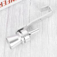 2PCS Car Tuning Turbine Sounder Exhaust Pipe Sounder Tail Silver Whistle