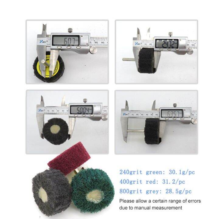 in-stock-gaqiugua6-6ชิ้น2-inch50mm-hookloop-อุตสาหกรรมแผ่นขัดถูหนัก240-400-800แผ่นขัดล้อไนล่อนสำหรับทำความสะอาดห้องครัว