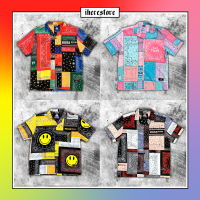 BANDANA Oversize Shirt เสื้อเชิ้ตลาย VINTAGE เสื้อเชิ้ตแขนสั้น เชิ้ตแนวตรีท Huak ฮวกแบรนด์