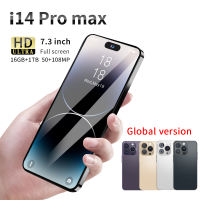 โทรศัพท์ i14pro max 5Gแบรนด์ใหม่ 7.3 นิ้ว โทรศัพท์ 8000mAh เกมส์ smartphone full HD screen โทรศัพท์มือถือราคาถูก รองรับ 2 ซิม มือถือแรงๆ เหมาะสำหรับ Facebook Line Youtubeโทรสับราคาถูก