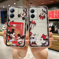 ใหม่ เคสโทรศัพท์ VIVO Y27 Y78 Y36 V27 V25 Pro V27e V25e Y35 Y16 Y22 Y22s 4G 5G เคส อินเทรนด์ใส่การ์ดภาพยนตร์การ์ตูนน่ารักอินเทรนด์2023กระเป๋าเก็บบัตรป้องกันการตกสร้างสรรค์