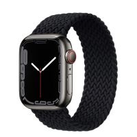 สายสำหรับสายคาด Apple Watch 44มม. 40มม. 45มม. 41มม. 49มม. 38มม. 42มม. สร้อยข้อมือเดี่ยวแบบถักยืดหยุ่น Iwatch Series 7 Se 3 6 8นาฬิกาอัลตร้า