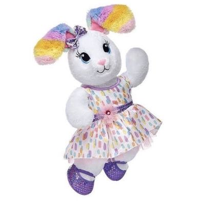 ❗️ป้ายตัด❗️ 𝑺𝑨𝑳𝑬 ตุ๊กตาบิ้วอะแบร์ กระต่าย สีขาว หายาก พลาสเทล ⭐️Build-A-Bear ⭐️ สินค้ามือสองไม่ผ่านการทำความสะอาด