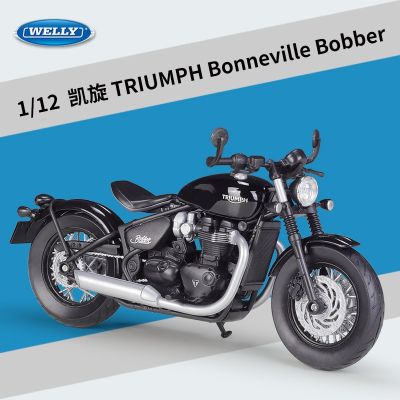 WELLY1:12 TRIUMPH Bonneville Bobber High Simulation Alloy Model Adult Collection Decoration Gifts Toys For Boys