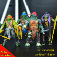 ALTA Industries โปรโมชั่นสุดฮอต 2014 Movie Edition 4 นินจาของเล่นเต่าทอง TMNT ที่สามารถเคลื่อนย้ายตุ๊กตารุ่นมือ