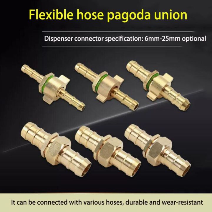 all-copper-agricultural-pesticide-beater-leather-pipe-union-green-gas-pipe-quick-connect-plug-hose-pagoda-union-6mm-25mm-pipe-fittings-accessories