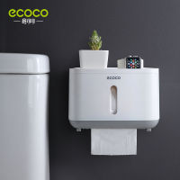 OT Portable Toilet Paper Holder Wall-mounted Paper Dispenser For Bathroom Plastic Tissue Storage Box Bathroom Accessories Set