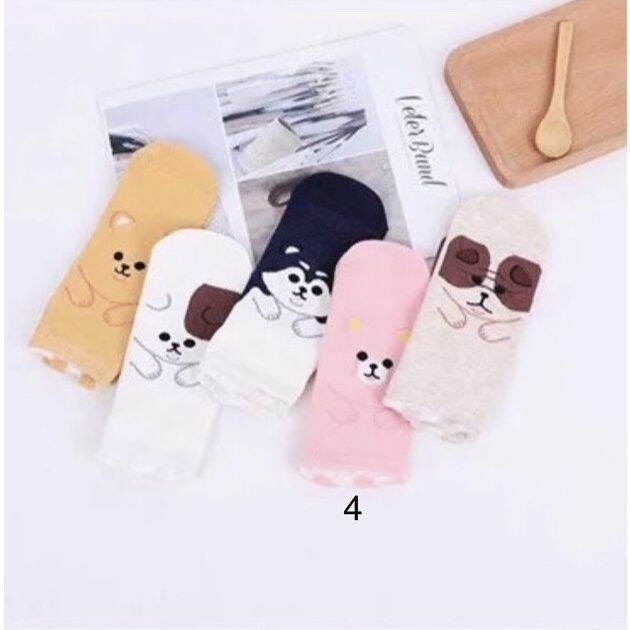 ถุงเท้าลายสัตว์-cute-animal-socks-worldwearing-ราคาต่อคู่