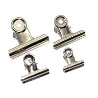 【jw】♛☄❏  4 Pcs Round Metal Grip Bulldog Clip Ticket Stationery Bills Office Supplies