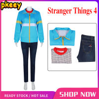 Stranger Things 4 Max Mayfield คอสเพลย์เครื่องแต่งกายเสื้อแจ็คเก็ตกางเกงสำหรับผู้หญิงชุดฮาโลวีน