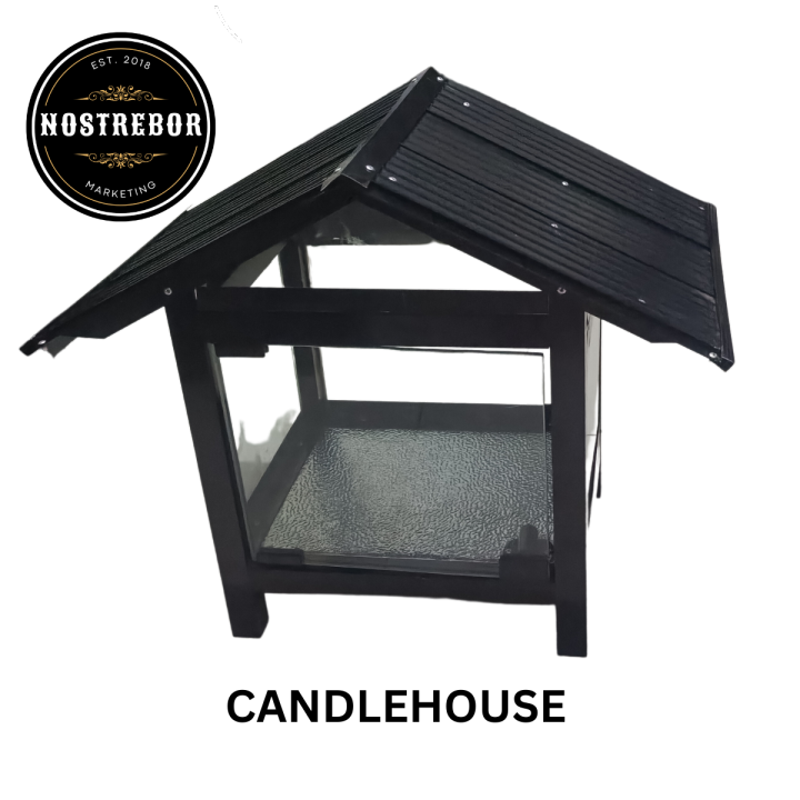 CANDLE HOUSE LARGE&SMALL (made of glass & aluminum) Lazada PH