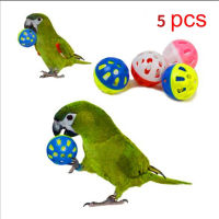 5pcs Parrot ของเล่นที่มีสีสัน Hollow Rolling Bell Ball BIRD ของเล่น parakeet atiel Parrot Chew CAGE ของเล่นสนุก BIRD อุปกรณ์