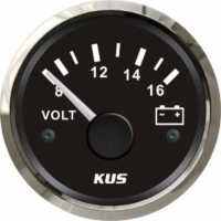 Kus volt meter gauge marine Bezel 8-16 volt 52 mm.  เกจ โวลต์มิเตอร์ มารีน  ky13000